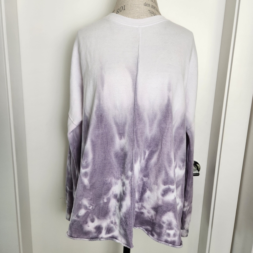 Purple Tiedye Crew Sweatshirt